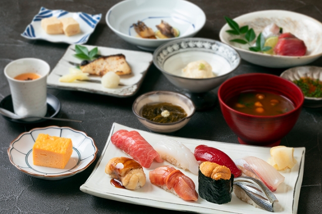 昼のおまかせコース(一例)