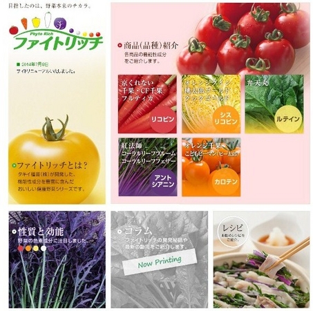 【『ファイトリッチ』シリーズ】WEBサイトTOPページ